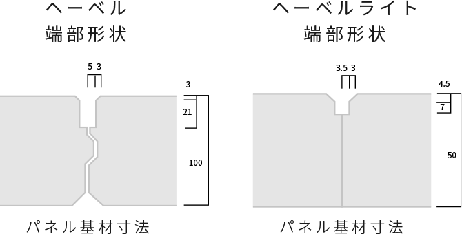 へーベル端部形狀 へーベルライト端部形狀
