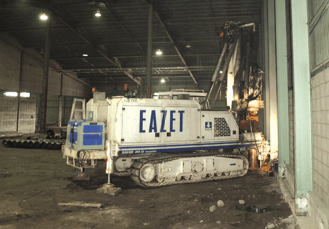 steel pipe pile, screw pile, Night