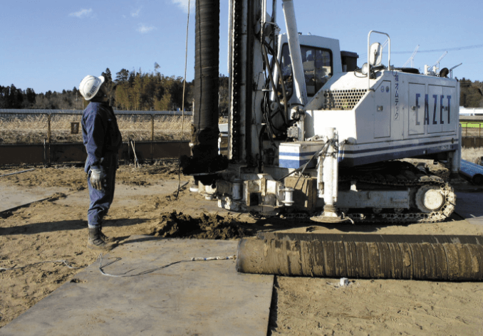steel pipe pile, screw pile, EAZET piles can be easily pulled out