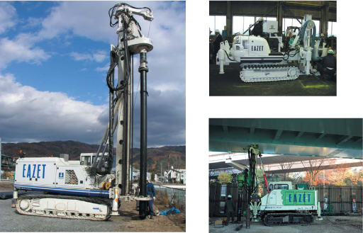 EAZET pile machine line-up