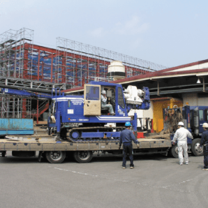 1.Delivering the pile machine., steel pipe pile, screw pile