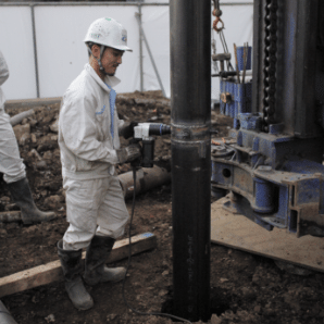 7.Connecting the piles(Type of CCJ at this site).