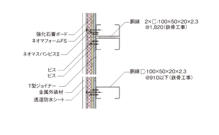 一般部 垂直斷面詳細図