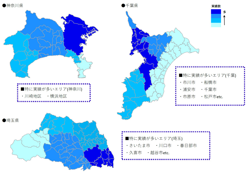 神奈川県千葉健埼玉県