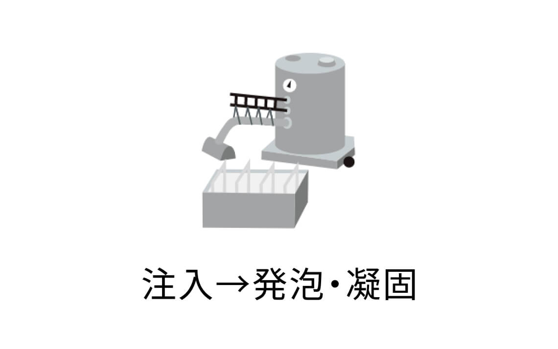 4.注入→発泡?凝固