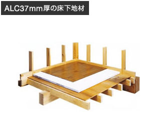 ALC37mm厚の床下地材