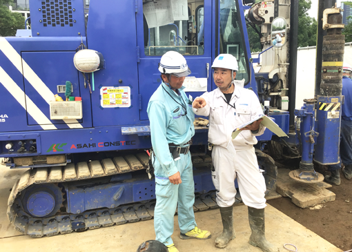 旭化成建材の杭施工管理職